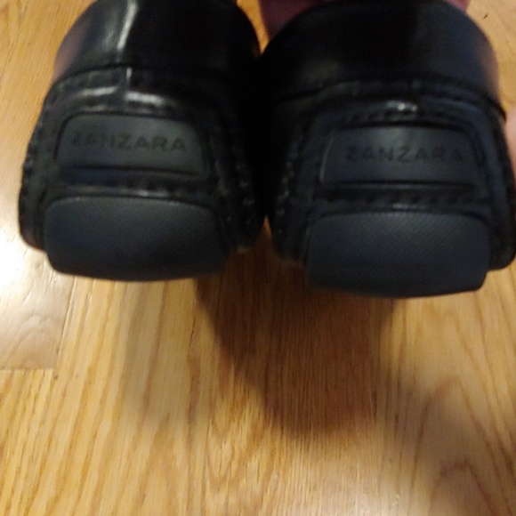 Zanzara black leather drivers size 11 - Picture 3 of 4
